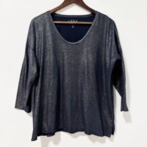Ann‎ Taylor Shimmering Long Sleeve Vintage Soft Top Womens Size XL Long Sleeve